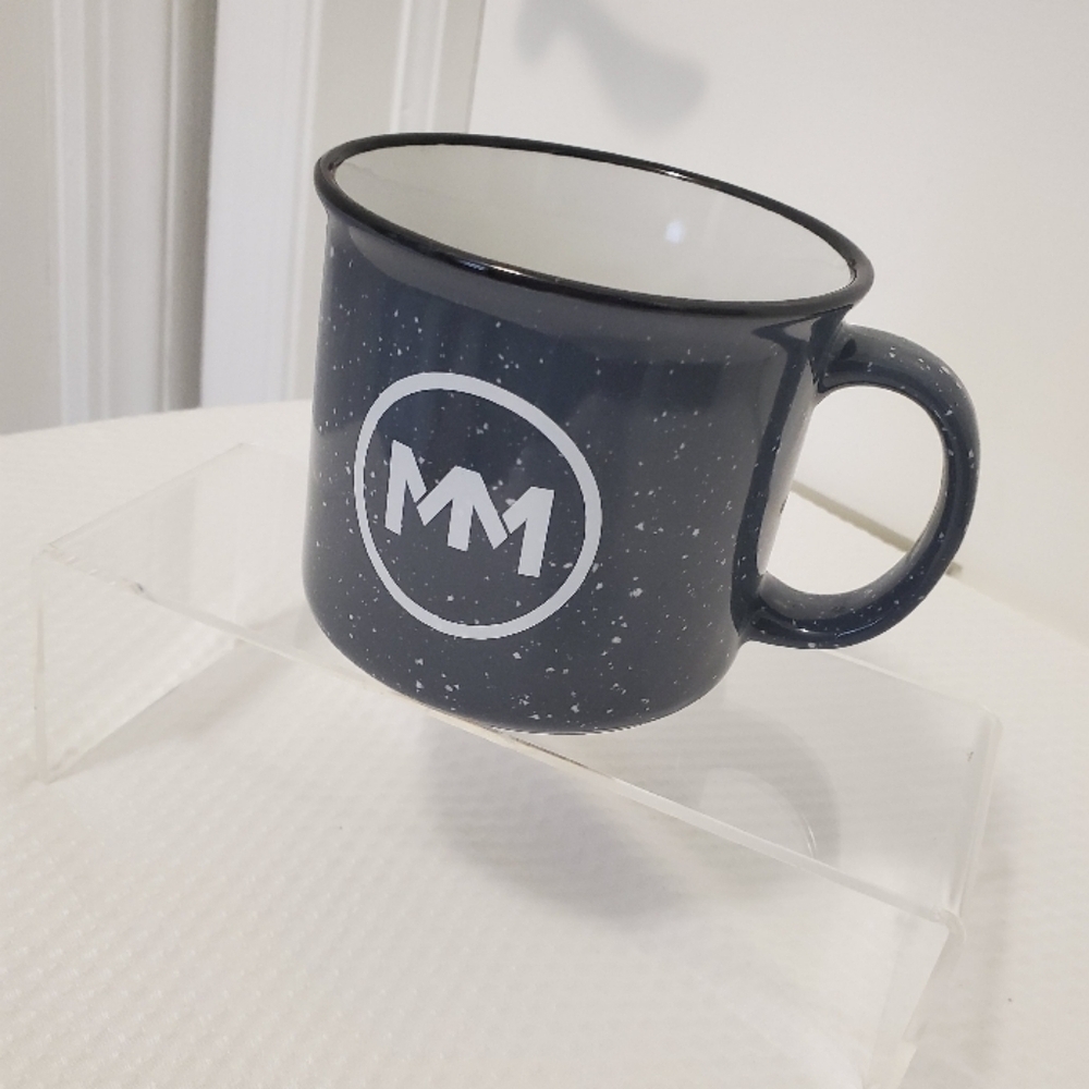 Gray & white Speckled MM Coffee Mug